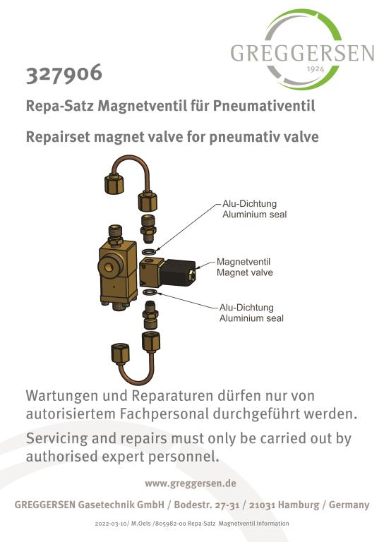 Repa- Satz Magnetv. für Pneumatikv. MC